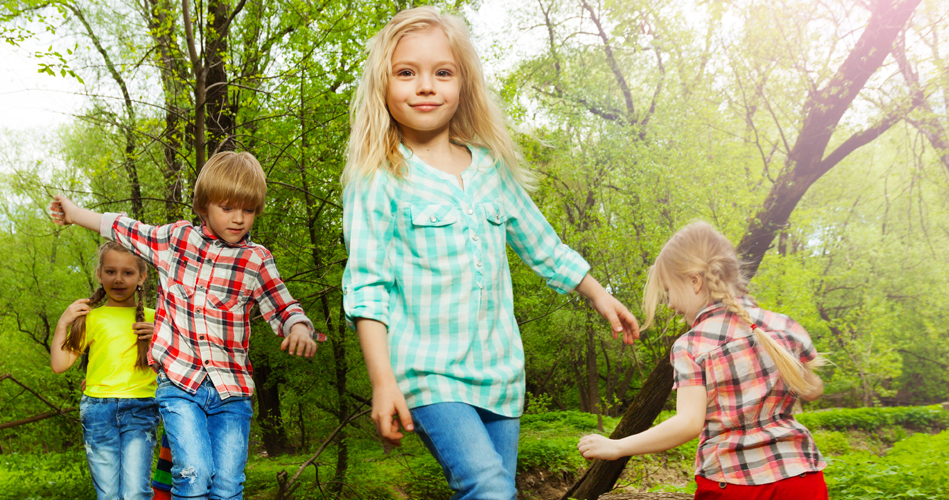 Apprentissage de la marche en balade