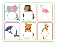 Associe les animaux tropicaux