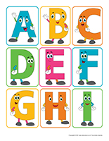 Autocollant Alphabet pour enfant