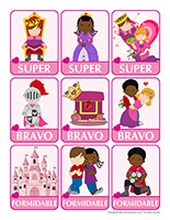 Autocollants-Au royaume des cœurs