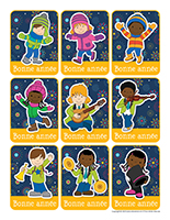 Autocollants-Bonne annee 2026