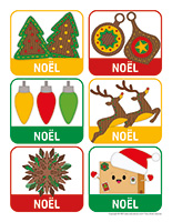 Autocollants-Bricolages Noel