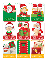 Autocollants-Lettre au pere Noel