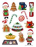 Autocollants-Noel-La cuisine Autocollants-Noel-La cuisine