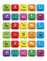 Autocollants miniature pour récompenses-Les loups Autocollants miniature pour récompenses-Les loups