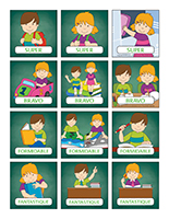 Autocollants pour récompenses-La rentrée