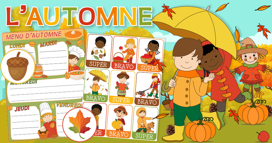 L'automne, activités pour enfants.