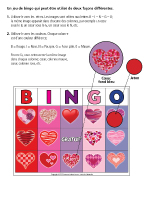 Bingo-La Saint-Valentin