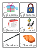 Boite sons et images-Lettres C et K