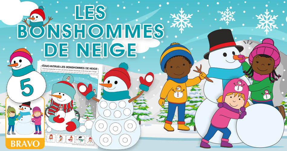 Les bonshommes de neige, activités pour enfants. | Educatout