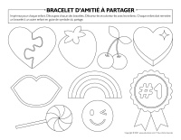 Bracelet d’amitié a partager