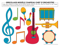 Bricolage modèle-chapeau chef d’orchestre