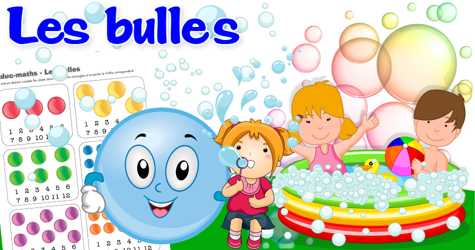 Les bulles, activités pour enfants.