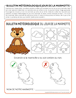 Bulletin météorologique-Jour de la marmotte