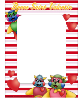 Cadre Poni couleur Saint-Valentin Cadre Poni couleur Saint-Valentin
