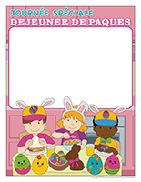 Cadre photo-Journee speciale-Dejeuner de Paques