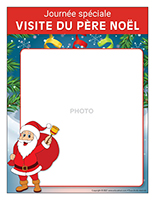 Cadre photo-Journée spéciale-Visite du pèr Noël-2021