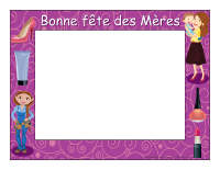 Cadre photo-La fête des Mères Cadre photo-La fête des Mères