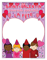 Cadre photo-Saint-Valentin-Journée spéciale-La fête