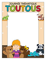 Cadre photos-Journee thematique-Toutous