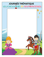 Cadre photos-Journee thematique-chevaliers et princesses 2026