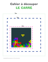 Cahier à découper-Le carré Cahier à découper-Le carré