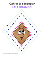 Cahier à découper-Le losange Cahier à découper-Le losange