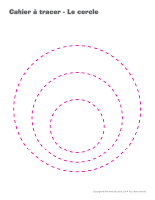 Cahier à tracer-Le cercle