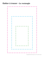 Cahier à tracer-Le rectangle