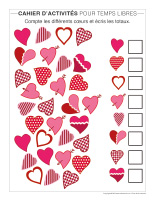 Cahier d’activités pour temps libres-Saint-Valentin 2023-2
