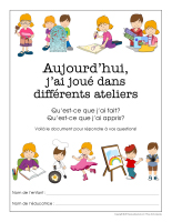 Cahier de suivi-Ateliers créatifs Cahier de suivi-Ateliers créatifs