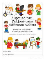 Cahier de suivi-Ateliers de Noel