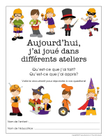 Cahier de suivi-Halloween-Ateliers créatifs