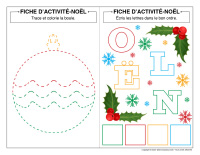Cahier fiches d’activité miniature-Noël 2024