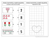 Cahier fiches d’activité miniature Saint-Valentin 2025