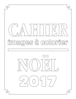 Cahier images à colorier-Noël 2017