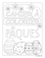 Cahier images à colorier-Pâques 2021