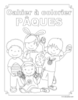 Cahier images a colorier-Paques-2025