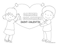 Cahier images à colorier-Saint-Valentin 2019