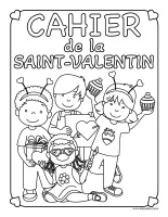 Cahier images &agrave; colorier Saint-Valentin 2026