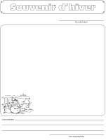 Cahier-souvenir - Souvenir-d'hiver Cahier-souvenir - Souvenir-d'hiver