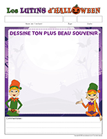 Cahier souvenir Lutins-d’Halloween 2025