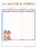 Cahier souvenir-Lutins de Paques 2025