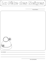 Cahier souvenirs - La fête des Neiges Cahier souvenirs - La fête des Neiges