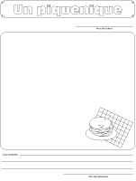 Cahier souvenirs - Piqueniques Cahier souvenirs - Piqueniques