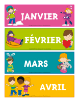 Calendrier-Les 12 mois de l’année-1