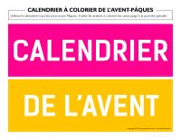 Calendrier à colorier de l’avent-Pâques-1