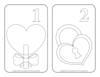 Calendrier de l’avent à colorier Saint-Valentin Calendrier de l’avent à colorier Saint-Valentin