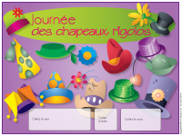 Calendrier perpétuel - Chapeaux rigolos Calendrier perpétuel - Chapeaux rigolos