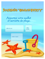 Calendrier perpétuel - Journée Beach party